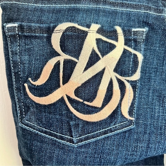 Rock & Republic Jeans Bootcut Dark Wash - Rare Sample - Tall Girl Friendly - Picture 4 of 14